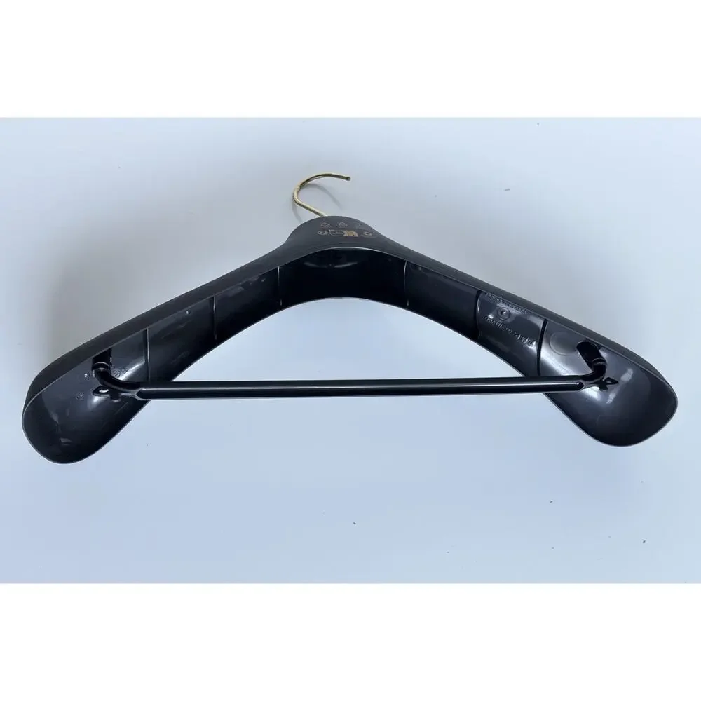 VERSACE Gray Plastic Suit/Jacket/Pants Hanger with Gold Hardware 17.6x7.5